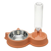Pet Vogue Slow Feeder No Spill Drinking Water Bowl for Dogs and Cats (Orange) Both-Bowls & Feeders Pet Vogue 1.5L