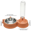 Pet Vogue Slow Feeder No Spill Drinking Water Bowl for Dogs and Cats (Orange) Both-Bowls & Feeders Pet Vogue