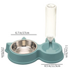 Pet Vogue Slow Feeder No Spill Drinking Water Bowl for Dogs and Cats (Green) Both-Bowls & Feeders Pet Vogue