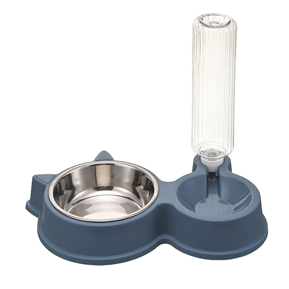 Pet Vogue Slow Feeder No Spill Drinking Water Bowl for Dogs and Cats (Dark Blue) Both-Bowls & Feeders Pet Vogue 1.5L