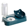 Pet Vogue Plastic Cute Food and Water Bowl for Cats (Blue) Both-Bowls & Feeders Pet Vogue 23x12cm