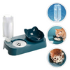 Pet Vogue Plastic Cute Food and Water Bowl for Cats (Blue) Both-Bowls & Feeders Pet Vogue