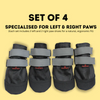Pawgypets Walkies Everyday Shoe for Dogs (Black, Set of 4) Dogs-Clothing & Accessories Pawgypets Dropship