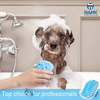 Hank 3 in 1 Bath Brush for Pets (Blue) Dog-Grooming Supplies Hank
