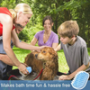 Hank 3 in 1 Bath Brush for Pets (Blue) Dog-Grooming Supplies Hank