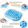 Hank 3 in 1 Bath Brush for Pets (Blue) Dog-Grooming Supplies Hank