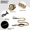 Hank Camo Bungee Leash for Dogs (Brown) Dogs-Collar, Leashes, harnesses Hank