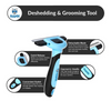 Hank Grooming Brush shedding for Pets (Blue) Dog-Grooming Supplies Hank