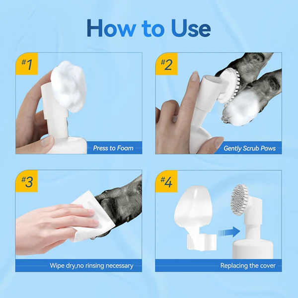 Hank Paw Cleaner for Dogs and Cats (Blue)