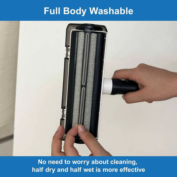 Hank Pet Hair Remover Reusable Lint Remover Roller Brush (Black)