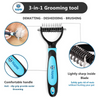 Hank Pet Safe Dematting Comb Easy Mats and Tangles Remover Dog-Grooming Supplies Hank