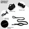 Hank Tactical Bungee Leash for Dogs (Black) Dogs-Collar, Leashes, harnesses Hank