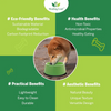 Healing Leaf Eco Friendly Bamboo Bowl for Dogs and Cats (Yellow) Both-Bowls & Feeders Healing Leaf