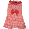 Pawgypets Block Print Dress for Dogs (Peach) Dogs-Clothing & Accessories Pawgypets Dropship XXS