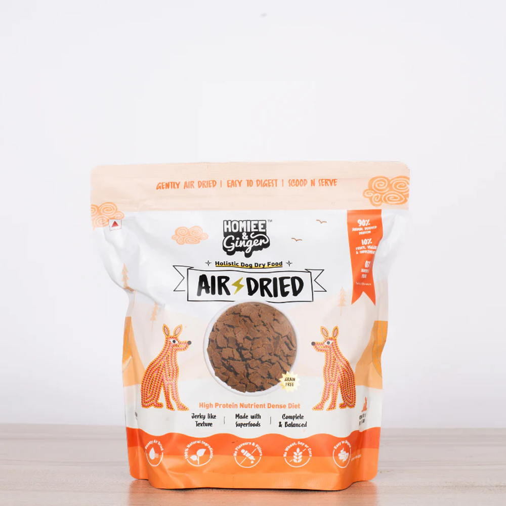 Homiee & Ginger Grain Free Air Dried Puppy & Adult Dog Dry Food Dogs- Dry Food Homiee & Ginger 907g