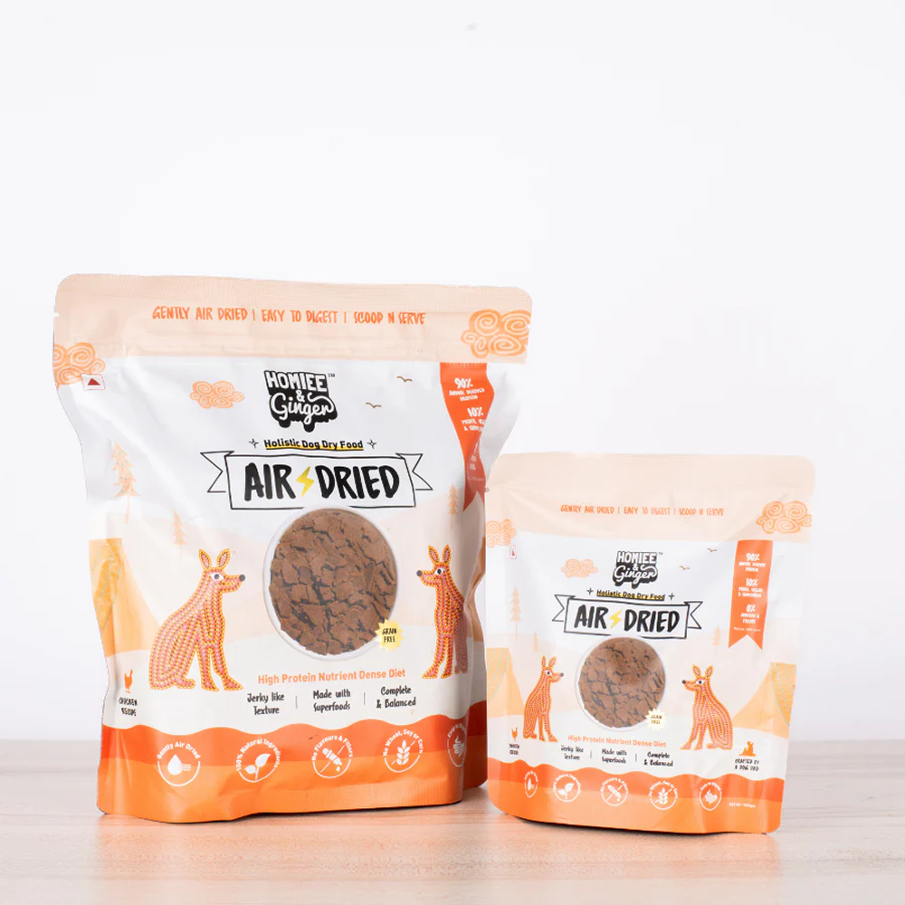 Homiee & Ginger Grain Free Air Dried Puppy & Adult Dog Dry Food Dogs- Dry Food Homiee & Ginger