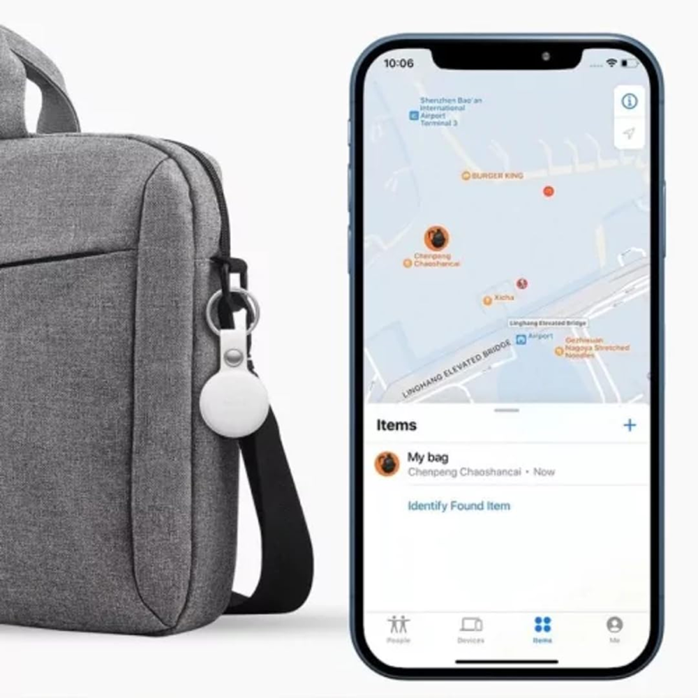 Mitag Anti Loss Device with Keychain Tracker (White) | IOS Pet Parent-Clothing & Accessories Mitag Dropship