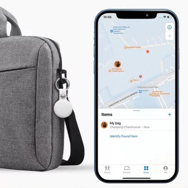 Mitag Anti Loss Device with Keychain Tracker (White) | IOS