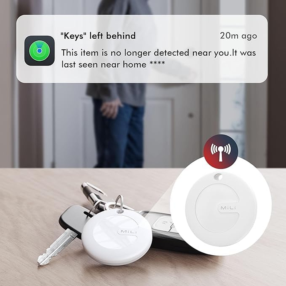 Mitag Anti Loss Device with Keychain Tracker (White) | IOS Pet Parent-Clothing & Accessories Mitag Dropship