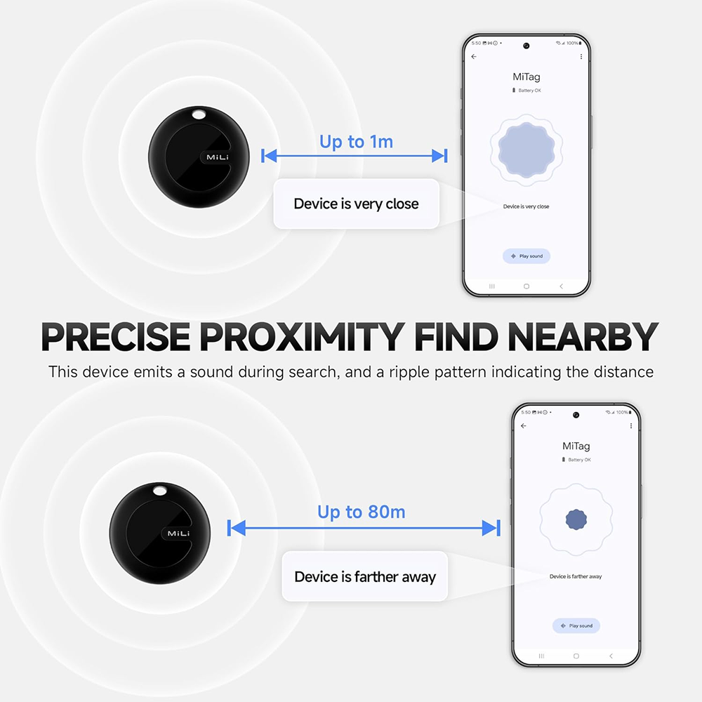 Mitag Go Anti Loss Device with Keychain Tracker (Black) | Android Pet Parent-Clothing & Accessories Mitag Dropship