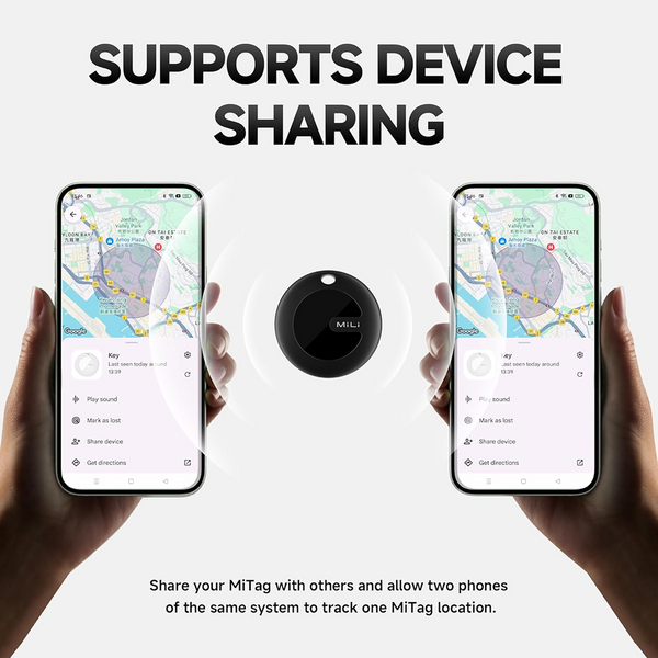 Mitag Go Anti Loss Device with Keychain Tracker (Black) | Android