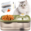 Pet Vogue Exclusive Cat Water Fountain and Food Bowl with Ultra-Quiet Pet Water Dispenser for Cats and Small Dogs (Green) Both-Bowls & Feeders Pet Vogue 3L