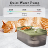 Pet Vogue Exclusive Cat Water Fountain and Food Bowl with Ultra-Quiet Pet Water Dispenser for Cats and Small Dogs (Green) Both-Bowls & Feeders Pet Vogue