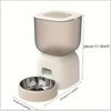 Pet Vogue Automatic Feeder Stainless Steel Dish for Cats and Small Dogs Both-Bowls & Feeders Pet Vogue