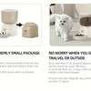 Pet Vogue Automatic Feeder Stainless Steel Dish for Cats and Small Dogs Both-Bowls & Feeders Pet Vogue