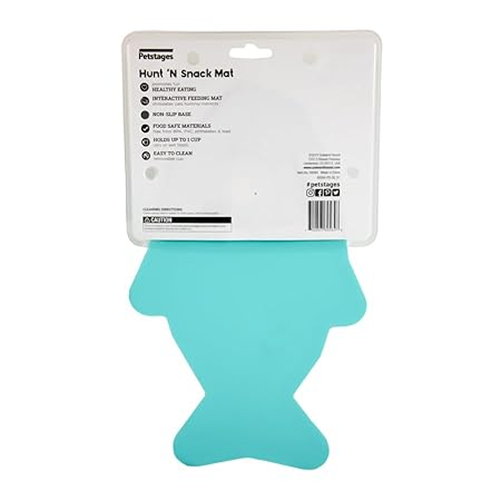 Petstages Hunt N Snack Mat Slow Feeder for Dogs and Cat (Blue) Both-Bowls & Feeders Petstages