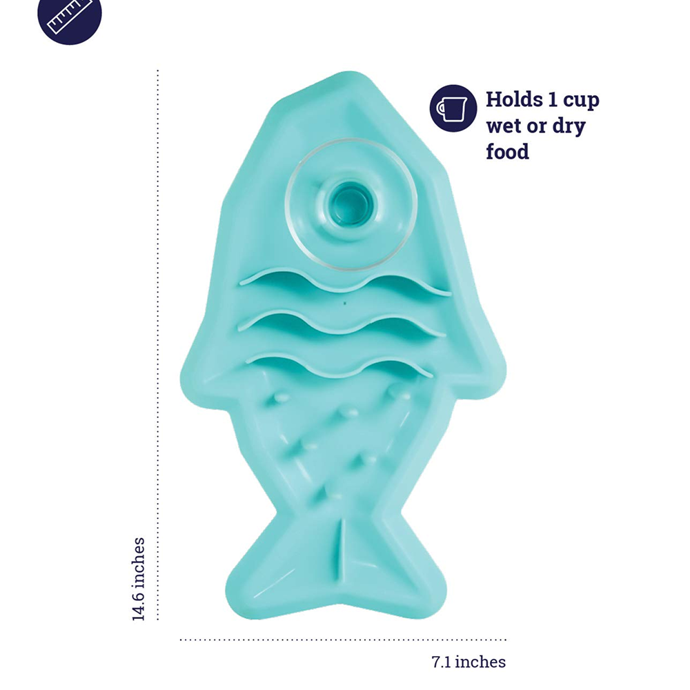 Petstages Hunt N Snack Mat Slow Feeder for Dogs and Cat (Blue) Both-Bowls & Feeders Petstages