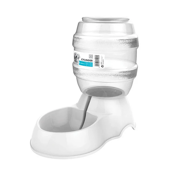 M Pets Cylinder Water Dispenser for Dogs (White)