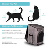 Barkbutler x Fofos Backpack Carrier for Dogs and Cats (Grey)