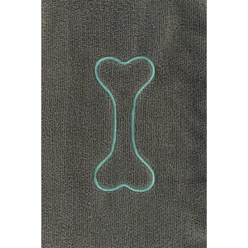 Trixie Towel with Mitt Pockets Microfibre for Dogs and Cats (Grey) Both-Grooming Supplies Trixie