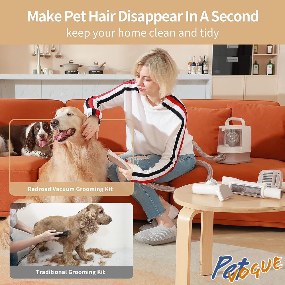 Petvogue 6 in 1 Grooming Kit for Dog & Cats Both-Grooming Supplies Pet Vogue