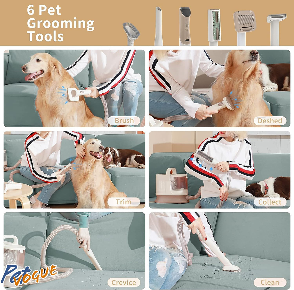 Petvogue 6 in 1 Grooming Kit for Dog & Cats Both-Grooming Supplies Pet Vogue