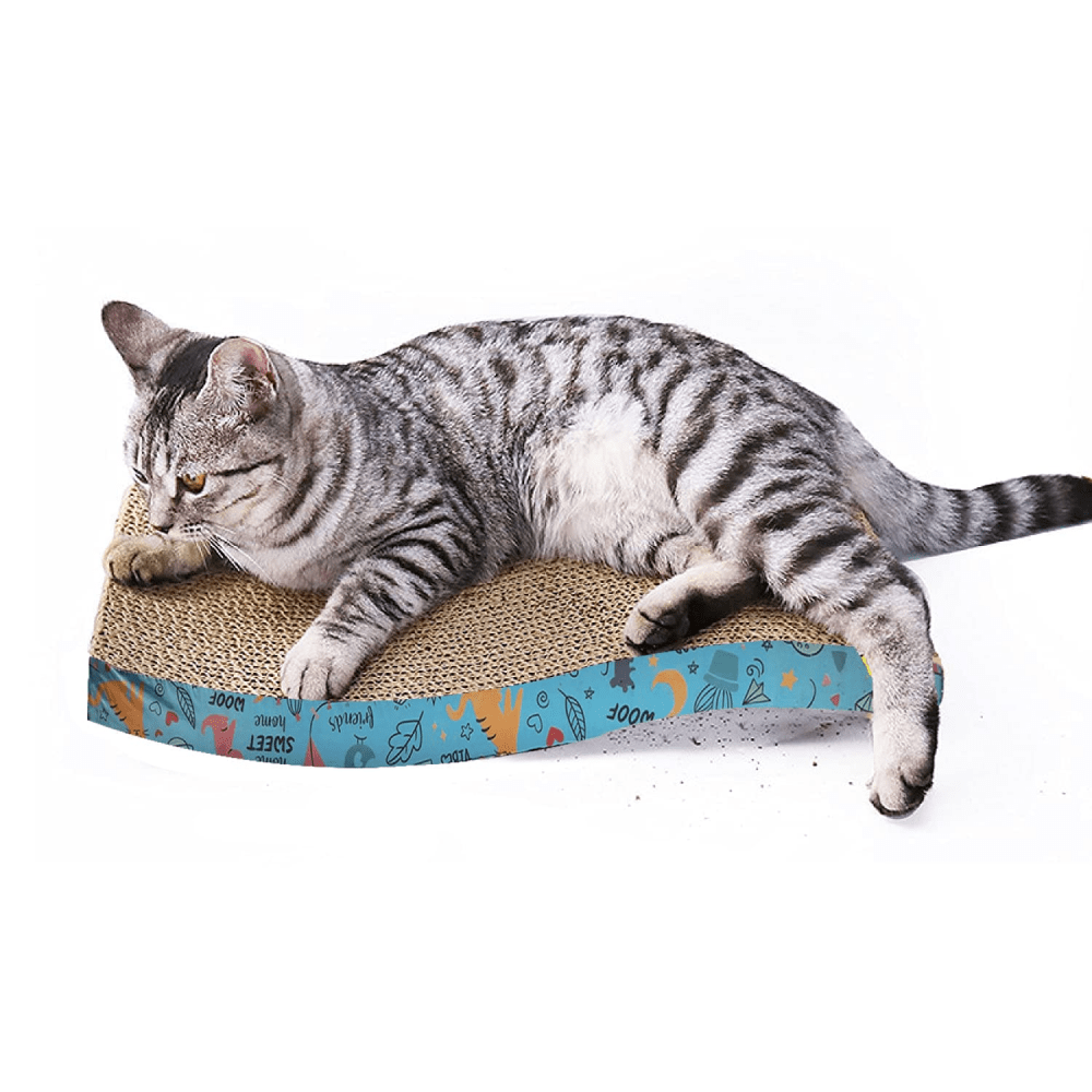 Goofy Tails Scratcher for Cats (Yellow)
