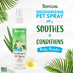 Tropiclean Baby Powder Cologne Spray for Dogs and Cats