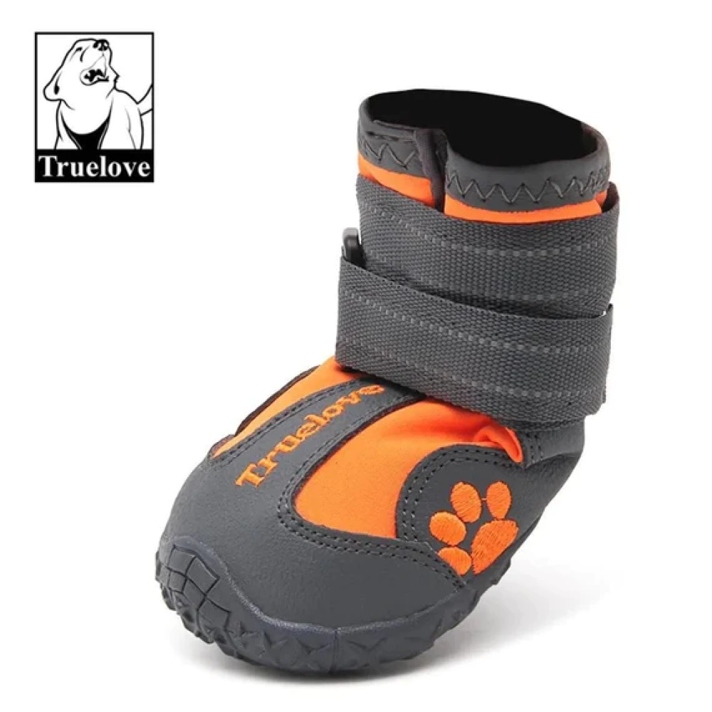 Truelove Waterproof Pet Boots for Dogs (Orange, Set of 4) Dogs-Clothing & Accessories True Love