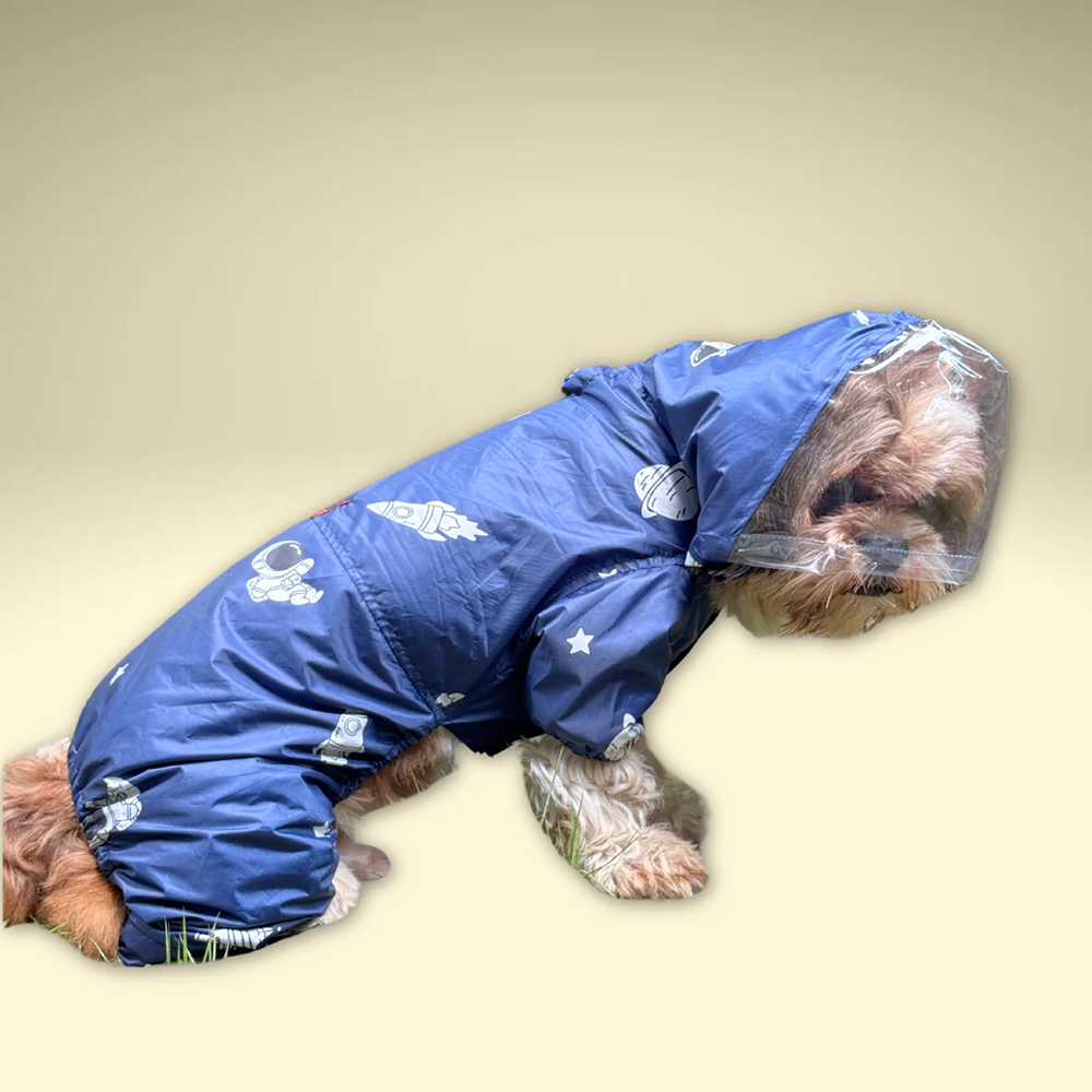 Pawgypets Astronaut Full Coverage Raincoat for Dogs and Cats Both-Clothing & Accessories Pawgypets Dropship