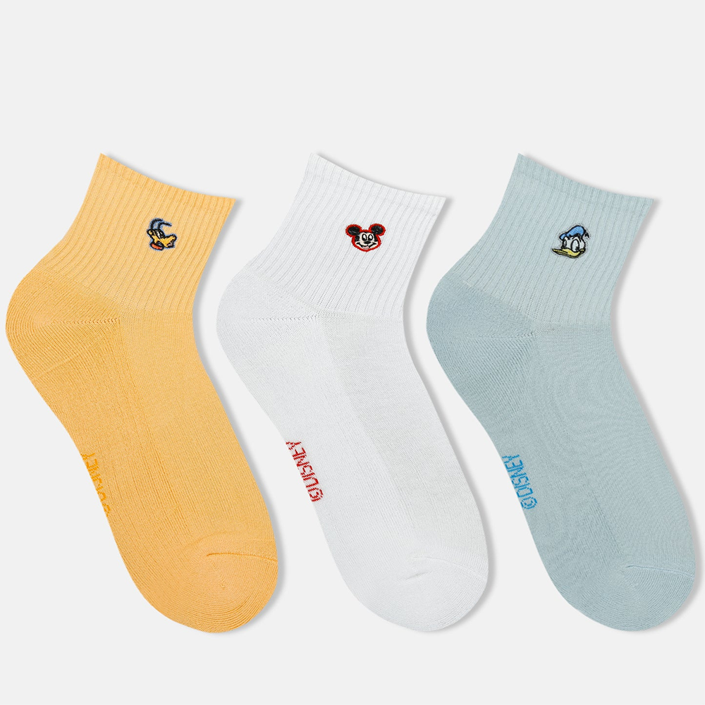SocksXpress Disney Mickey & Friends High Ankle Socks for Women (Pack of 3) Pet Parent-Clothing & Accessories SocksXpress UK4-7