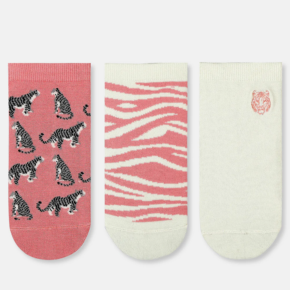 SocksXpress WWF Themed Ankle Socks for Women (Pack of 3) Pet Parent-Clothing & Accessories SocksXpress UK4-7