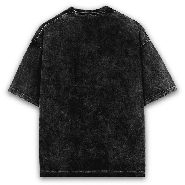 Hoomans Dogs > People Acid Wash T Shirt for Men and Women (Black)