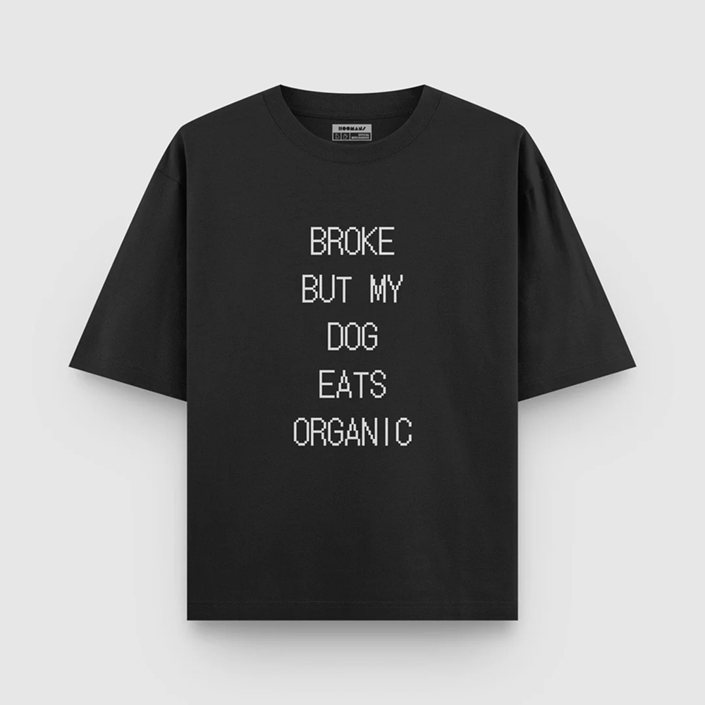 Hoomans Dog Eats Organic T Shirt for Men and Women (Black) Pet Parent-Clothing & Accessories Hoomans Dropship XS