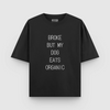 Hoomans Dog Eats Organic T Shirt for Men and Women (Black) Pet Parent-Clothing & Accessories Hoomans Dropship XS