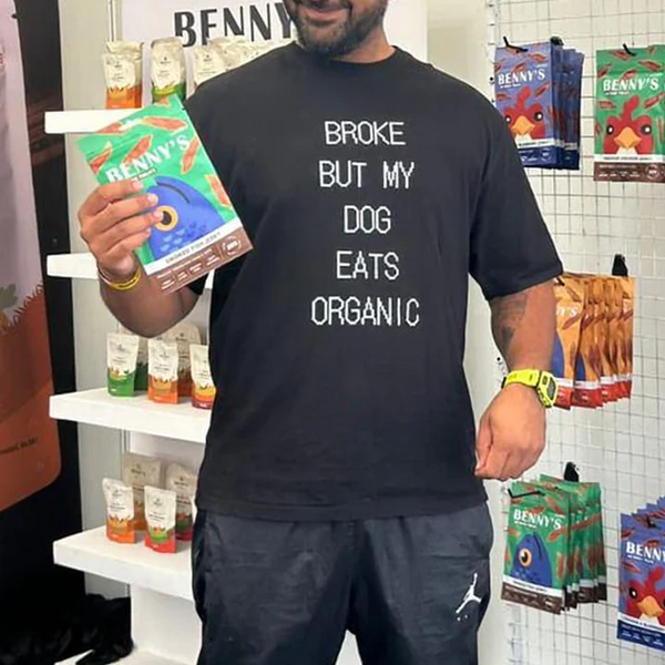 Hoomans Dog Eats Organic T Shirt for Men and Women (Black)