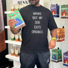 Hoomans Dog Eats Organic T Shirt for Men and Women (Black) Pet Parent-Clothing & Accessories Hoomans Dropship