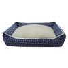 Pawpourri Jacquard Super Soft Sherpa Seat Bed for Dogs (Blue) Dogs-Bedding, Mats & Travel Supplies Pawpourri Dropship S/M