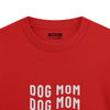 Hoomans Dog Mom Everyday T Shirt for Women (Red) Pet Parent-Clothing & Accessories Hoomans Dropship