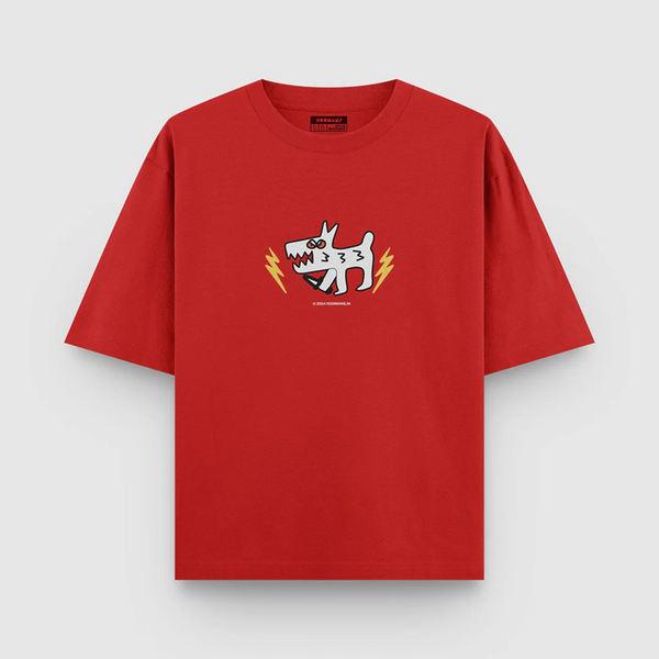 Hoomans Nice Doggo T Shirt for Men and Women (Red)